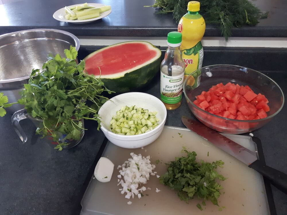 Watermelon Salad Ingredients